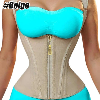 OZZOMM 1PCS Waist Trainer for Women Corset Shapewear Tummy Control Faja Body Shaper Waist Cincher with Adjustable Strap