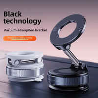 Car Phone Magnetic Stand Mechanical Vacuum Suction Cup Rotate 360° Magnetic Adsorption Bracket Navigation Universal Holder