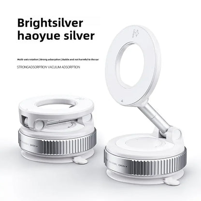 Car Phone Magnetic Stand Mechanical Vacuum Suction Cup Rotate 360° Magnetic Adsorption Bracket Navigation Universal Holder