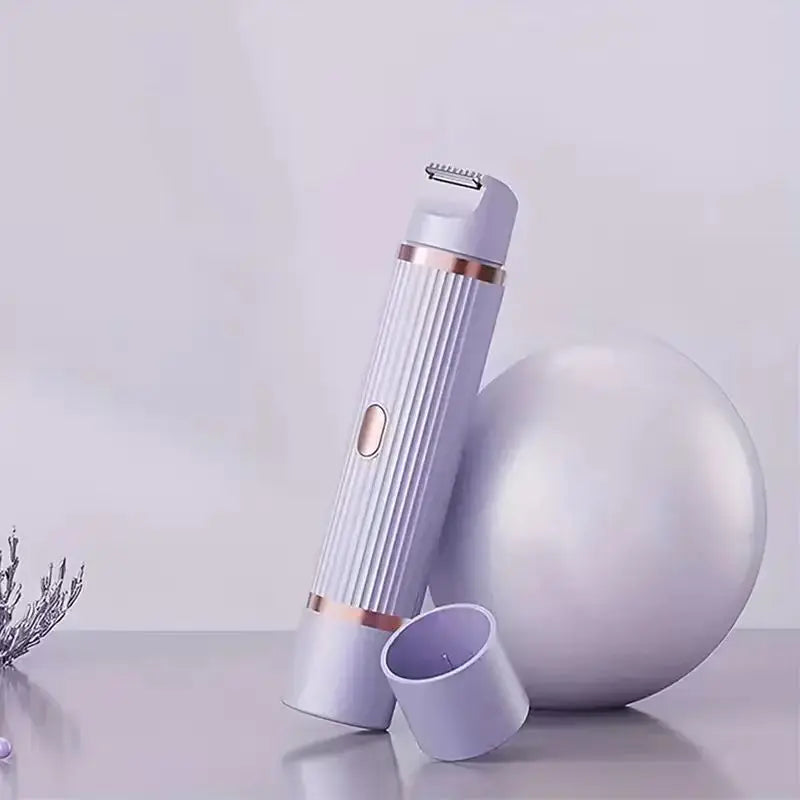 2-in-1 wireless rechargeable electric shaver, suitable for women - dual head bikini trimmer, suitable for both dry and wet use