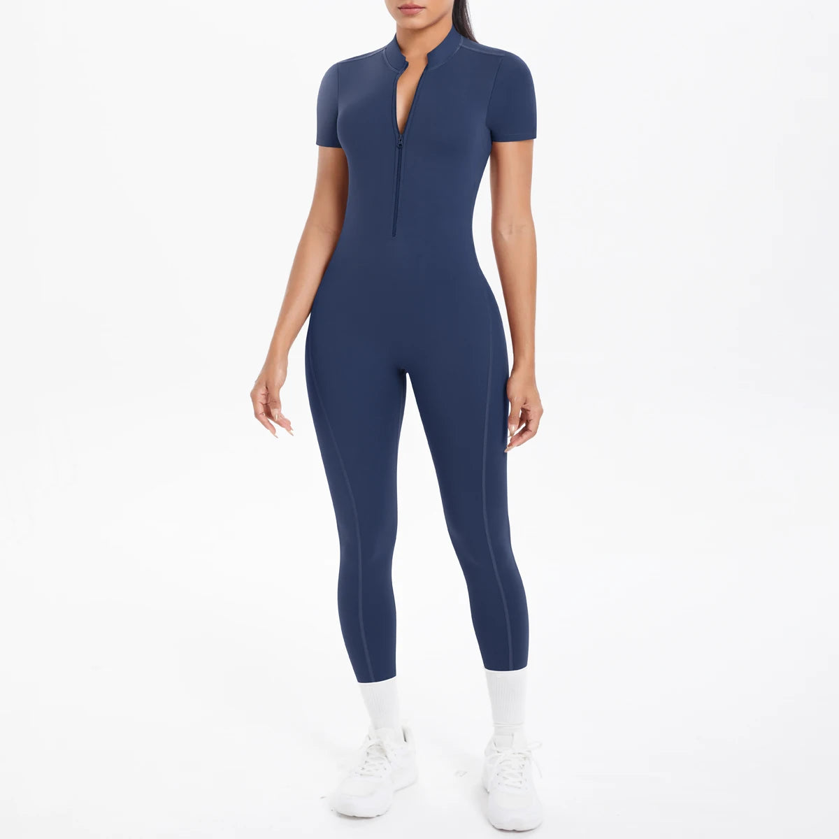 Sexy Backless Fitness & Dance Jumpsuit with Scrunch and Push-Up