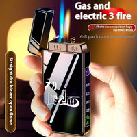 Three-purpose Rechargeable Windproof Lighter