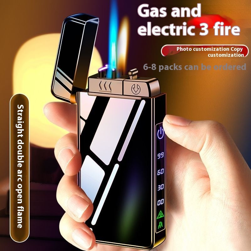 Three-purpose Rechargeable Windproof Lighter